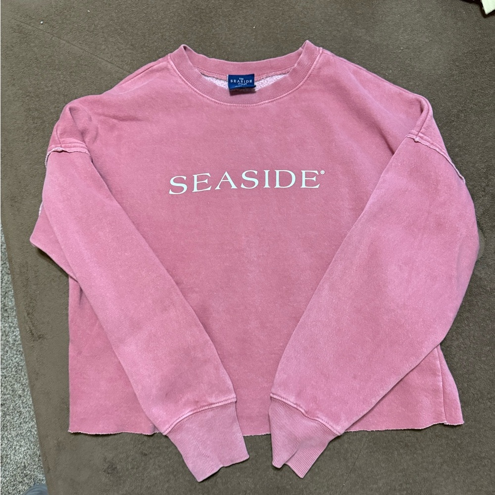 Women’s The Seaside Style cropped crewneck sweatshirt size small